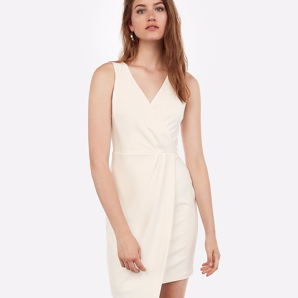 Express Ivory Sheath Dress